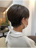 グラデーションカラー×ショートボブ