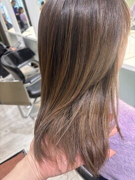 アッシュ 久我山店(Ash) ハイライト×ミルクティーベージュ