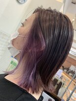 インパークス 町屋店(hair stage INPARKS)&nbsp;インナーカラー　外はねボブ