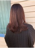 外はねレイヤーバング/ニュアンスカラー/30代40代50代