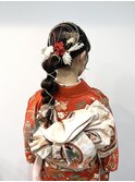 [and.s] 振袖和装ヘア★アップヘアセット 着付け成人式など