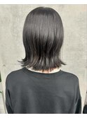 外ハネボブ ダークグレー
