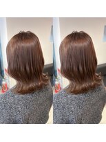 シー.(SHE.)&nbsp;アプリコットブラウン×ミディアムボブ