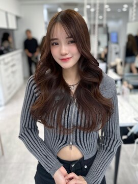 アマトウキョウ アユンチェ(AMA TOKYO×AYUNCHE) 前髪顔まわり韓国ヘアレイヤーカットサイドバンク2wayバンク韓国