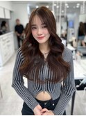 前髪顔まわり韓国ヘアレイヤーカットサイドバンク2wayバンク韓国