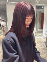 ハマモト&nbsp;ブリーチなし、レッドカラー