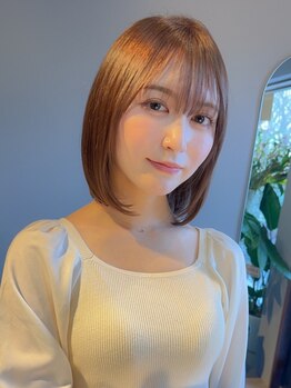ランコントレの写真/髪質改善の縮毛矯正で、自然なストレートヘアに♪クセや広がりが気になる方、サラ艶髪が叶います◎