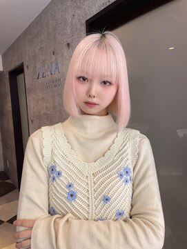 ジーナ 名駅(XENA.) 《XENA/YURI41》ホワイトピンク/ホワイトブロンド/ハイトーン