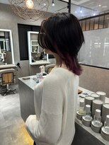 ムード カナザワ(mood kanazawa)&nbsp;中世ウルフ　インナーカラーピンク