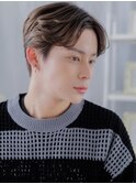 アップバングくせ毛風モテ髪メンズコンマヘアc7越谷20代30代40代