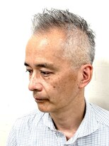 ヨシザワインク ハコザキ 水天宮前 日本橋人形町(YOSHIZAWA Inc.HAKOZAKI)&nbsp;ソフトモヒカン/刈り上げ/渋い/大人/グレイヘア