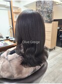ブリーチなしオリーブグレージュ