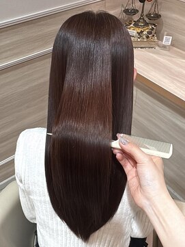 アンド ラ ブランシュ(&.La Blanche) 暗めカラー/ミディアムヘア/デザインカラー/縮毛矯正