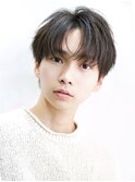 ツーブロックあり韓国マッシュ【狭めシースルーコンマバング】