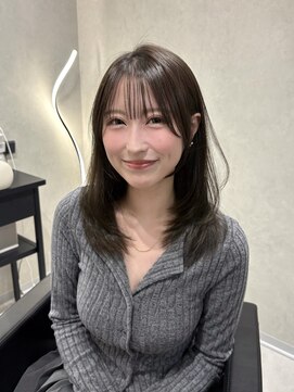 ミディアムレイヤー/大阪/梅田/茶屋町/マンツーマン/韓国/艶髪
