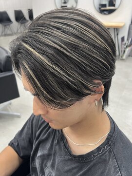 キラ 渋谷(KILLA) メンズハイライト/ブリーチダブルカラー/白髪ぼかしハイライト