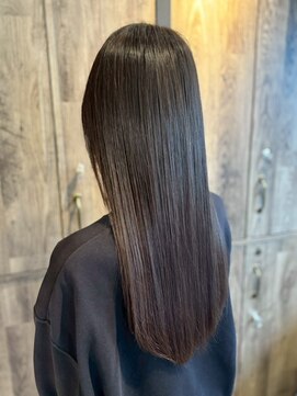 ナフィ バイ エイム 町田店(Nafie by eim) 美髪矯正/絹髪/ブラックアッシュ/ショコラカラー/艶感ストレート