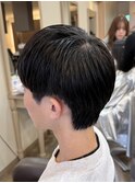 MEN'S/刈り上げセンターパート/ニュアンスパーマ/鎌取/杉田花乃