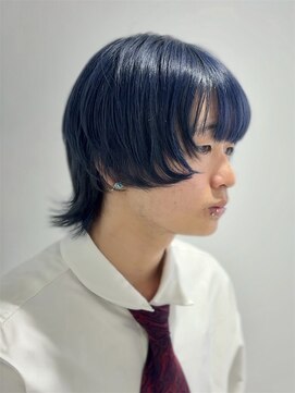 ブラウン(Brown) ジェンダーレスウルフ×ネイビーブルー