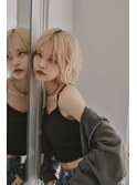 韓国風ミルクティーくびれボブ