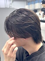 オーバル ジングウマエ(OVARL jingumae)&nbsp;ミディアムウルフフェザーパーマセンターパート