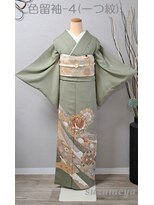 きものサロン すずめ屋&nbsp;レンタル番号　色留袖-4 (一つ紋/鳳凰)