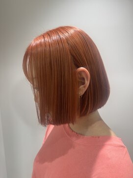 アッシュ 戸塚店(Ash) 戸塚で叶う！ツヤ髪ブリーチカラー×切りっぱなしボブ