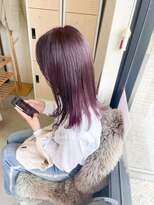 リッツ 岡崎緑ヶ丘店(Ritz)&nbsp;ローズピンク_艶カラー_似合わせカット_R81020