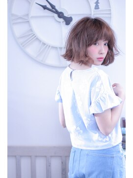 カシュカシュ(cache cache) cache cache★切りっぱなしボブ×外ハネボブ