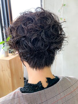 テトヘアー(teto hair) マッシュショート、スパイラルパーマ、くるくるパーマ