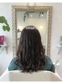 20代30代40代前髪イヤリングカラーイメチェンラベンダーカラー