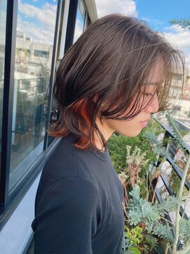 ベチカ(vetica) オレンジハイライト×リラックスウルフ