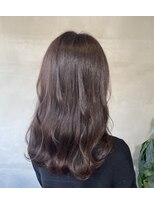 ヘアーサロンウル(hair salon ulu)&nbsp;ラベンダーグレージュ×ゆるふわミディアム