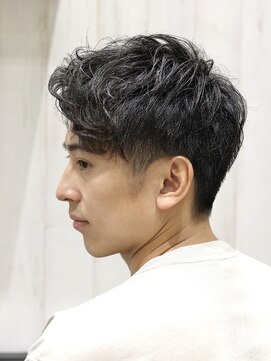 ヨシザワインク プレミアム 横浜 桜木町店(YOSHIZAWA Inc. PREMIUM) 爽やかメンズショートアップバングツーブロック