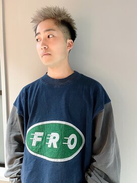 サル 代官山(SAL) 【SAL】シルバーベージュざくざくフェードショート＊菅原誠＊