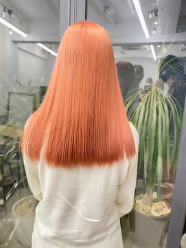 レーベン(LEBEN) 【ブリーチ1回～】アプリコットオレンジ★