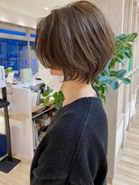 バランス ヘアーアンドアイラッシュ 野田店(balance.)&nbsp;大人ショートボブ×ナチュラルハイライト