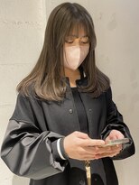 コフィー バイ メルト 吉祥寺(cofy by melt)&nbsp;【中澤彩乃】パールミルクティーベージュハイトーンレイヤー前髪