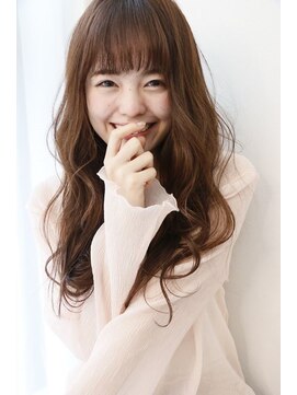 イオエ 岡本(ioe) イメチェン/フルバング/似合わせ/レッドブラウン/デジタルパーマ