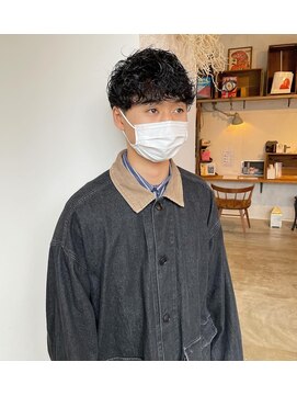 ヘアーアイストゥーレ(HAIR ICI TRE) メンズパーマ パーマ 担当渡辺聖