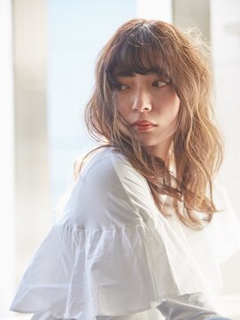 ブレンアネックスバイドット(BLEN ANNEX by.dot) 前髪切りっぱなしボブエアリーロング美髪ピンクブラウン[町田駅]