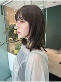 ミディアム/くびれレイヤー/レイヤーカット/顔周りカット/銀座
