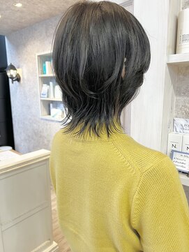 キャアリー(Caary) 福山Caaryネオウルフミディ立体感レイヤーウルフダークグレー