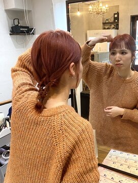 ルブランヘアギャラリー(Le blanc hair gallery) ピンクオレンジ