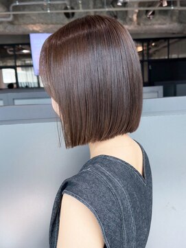 アイティーバイアルバム 下北沢店(IT by ALBUM) まろグレージュボブ_ピンクブラウン切りっぱなしボブ_ba479211