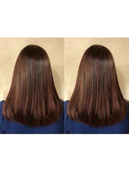 【湿気対策に♪】一気にまとまる髪へ！髪質再生ストレートで柔らかな潤い美髪に[髪質改善/縮毛矯正]