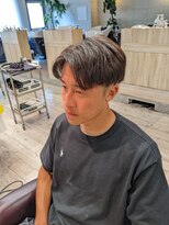 コワファーストナガサキシャンプーボーイ(COIFF1RST NAGASAKI SHAMPOO BOY)&nbsp;アッシュブラウン×ショートセンターパート