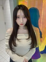 ロンドルーチェ 心斎橋(Lond luce)&nbsp;ダークアッシュ/ミディアムレイヤーカット［髪質改善/縮毛矯正］