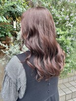 モク 神戸元町店(MOK)&nbsp;【ブリーチなしの透明感】ピンクブラウン☆