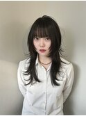 韓国ウルフ/シャギーカット/シャギーウルフ/ロングレイヤー